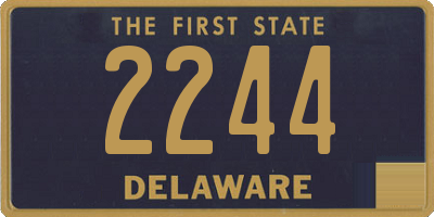 DE license plate 2244