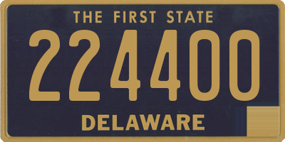 DE license plate 224400