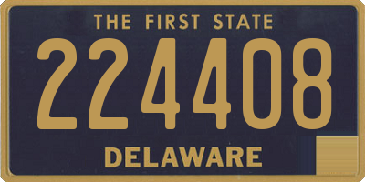 DE license plate 224408