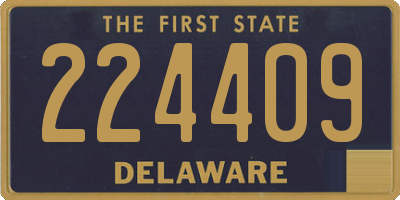 DE license plate 224409