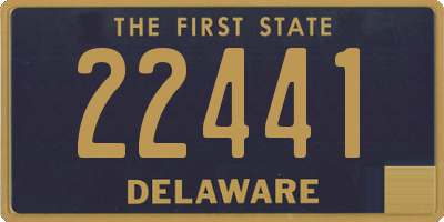 DE license plate 22441