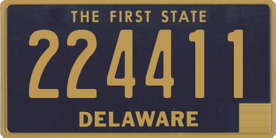 DE license plate 224411