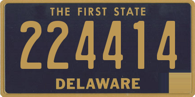 DE license plate 224414