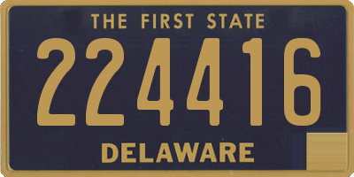 DE license plate 224416