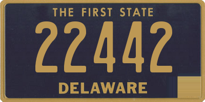 DE license plate 22442