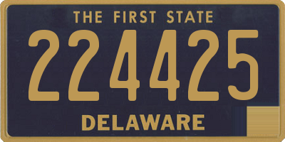 DE license plate 224425