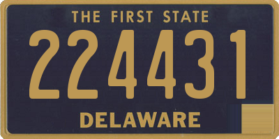 DE license plate 224431