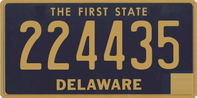 DE license plate 224435