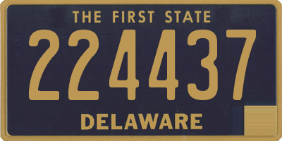 DE license plate 224437