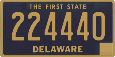 DE license plate 224440