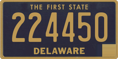 DE license plate 224450