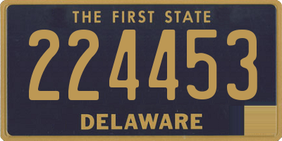 DE license plate 224453