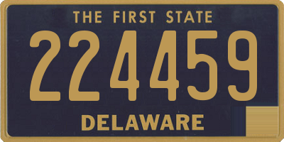 DE license plate 224459