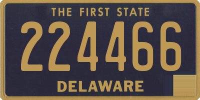 DE license plate 224466