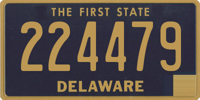 DE license plate 224479