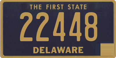 DE license plate 22448