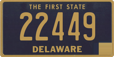 DE license plate 22449