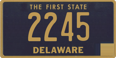 DE license plate 2245