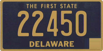 DE license plate 22450