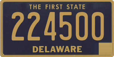 DE license plate 224500