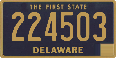 DE license plate 224503