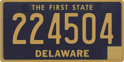 DE license plate 224504