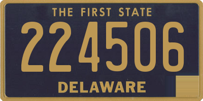 DE license plate 224506