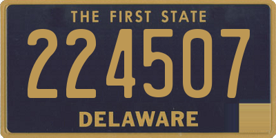 DE license plate 224507