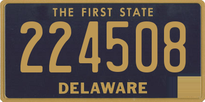 DE license plate 224508