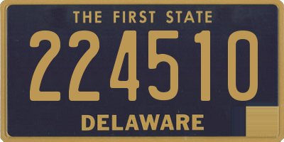 DE license plate 224510