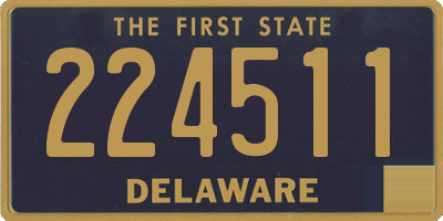 DE license plate 224511