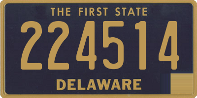 DE license plate 224514