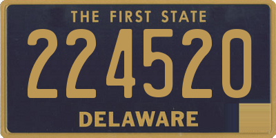 DE license plate 224520