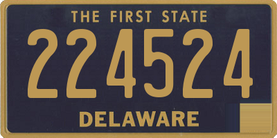 DE license plate 224524