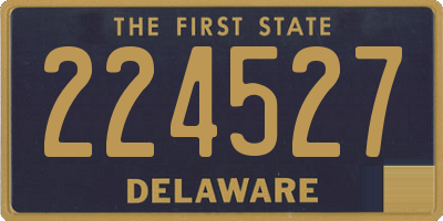 DE license plate 224527