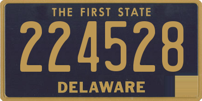 DE license plate 224528