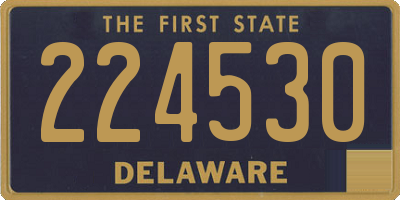 DE license plate 224530