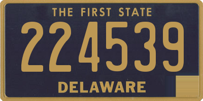 DE license plate 224539