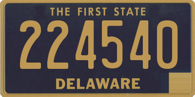 DE license plate 224540