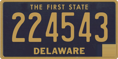 DE license plate 224543