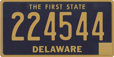 DE license plate 224544