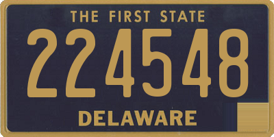 DE license plate 224548