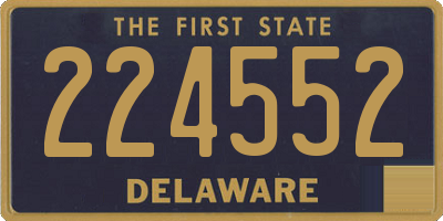 DE license plate 224552