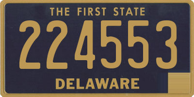 DE license plate 224553