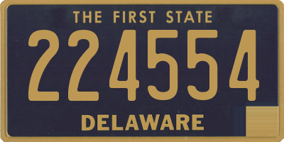 DE license plate 224554