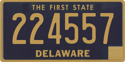 DE license plate 224557