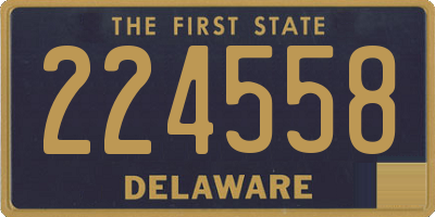 DE license plate 224558