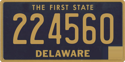 DE license plate 224560