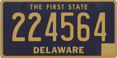 DE license plate 224564