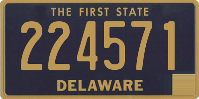 DE license plate 224571